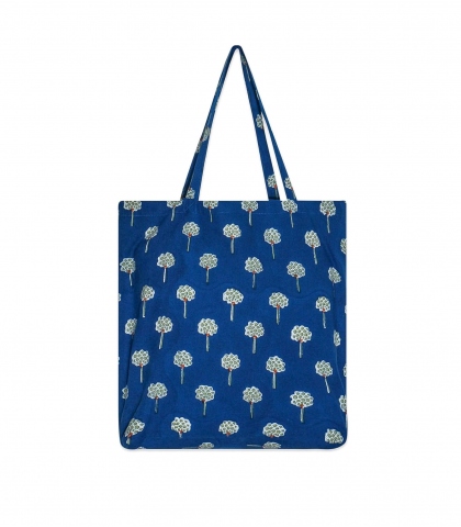 Navy Floral Project store Bag