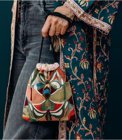 Velvet pouch Zarina