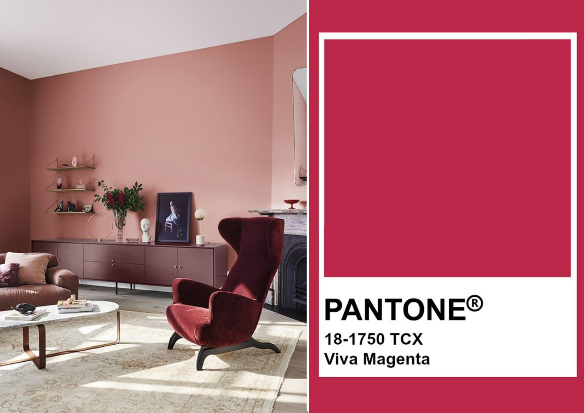 Viva Magenta, Color of the Year 2023 - Jamini